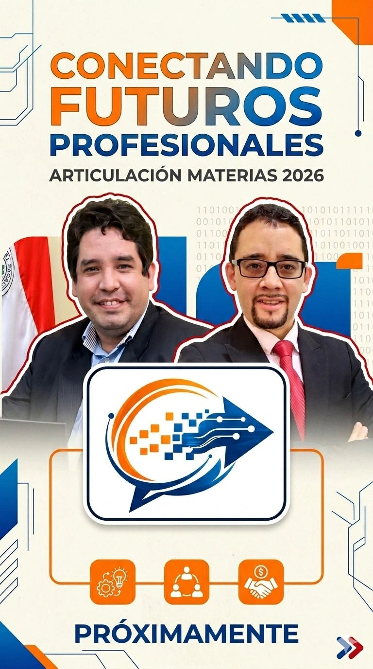 Afiche Conectando futuros profesionales, articulación de materias 2026