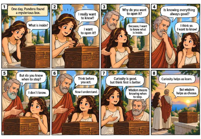 Vista previa del cómic de Pandora