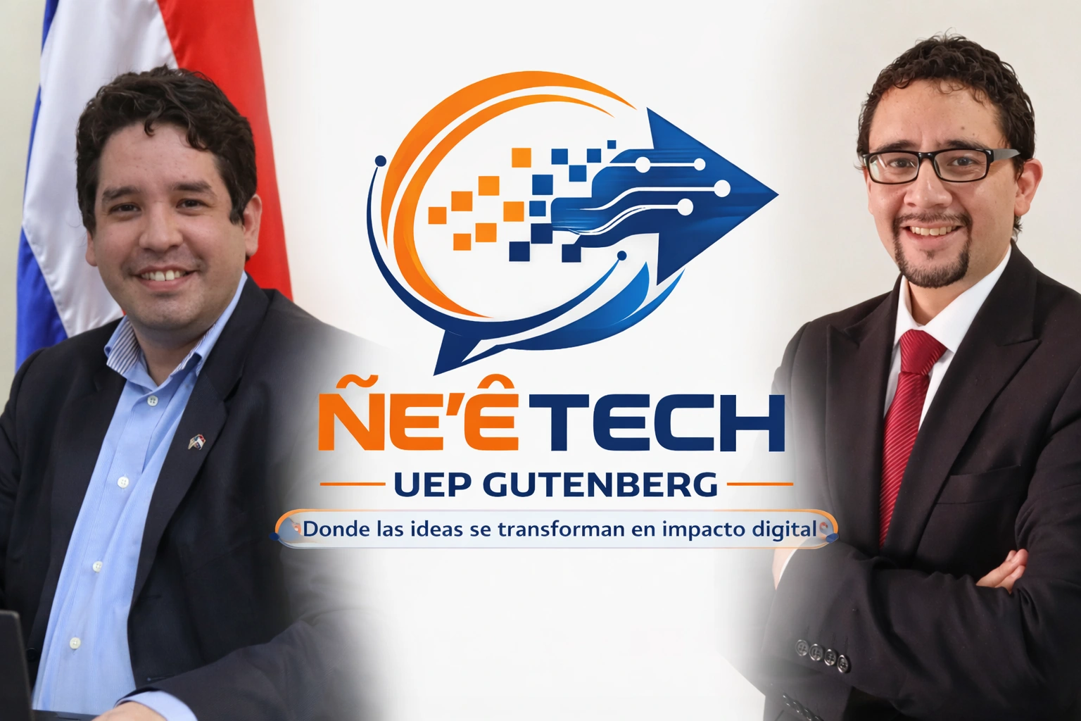 Imagen institucional de ÑE’ÊTECH UEP con el imagotipo y su lema